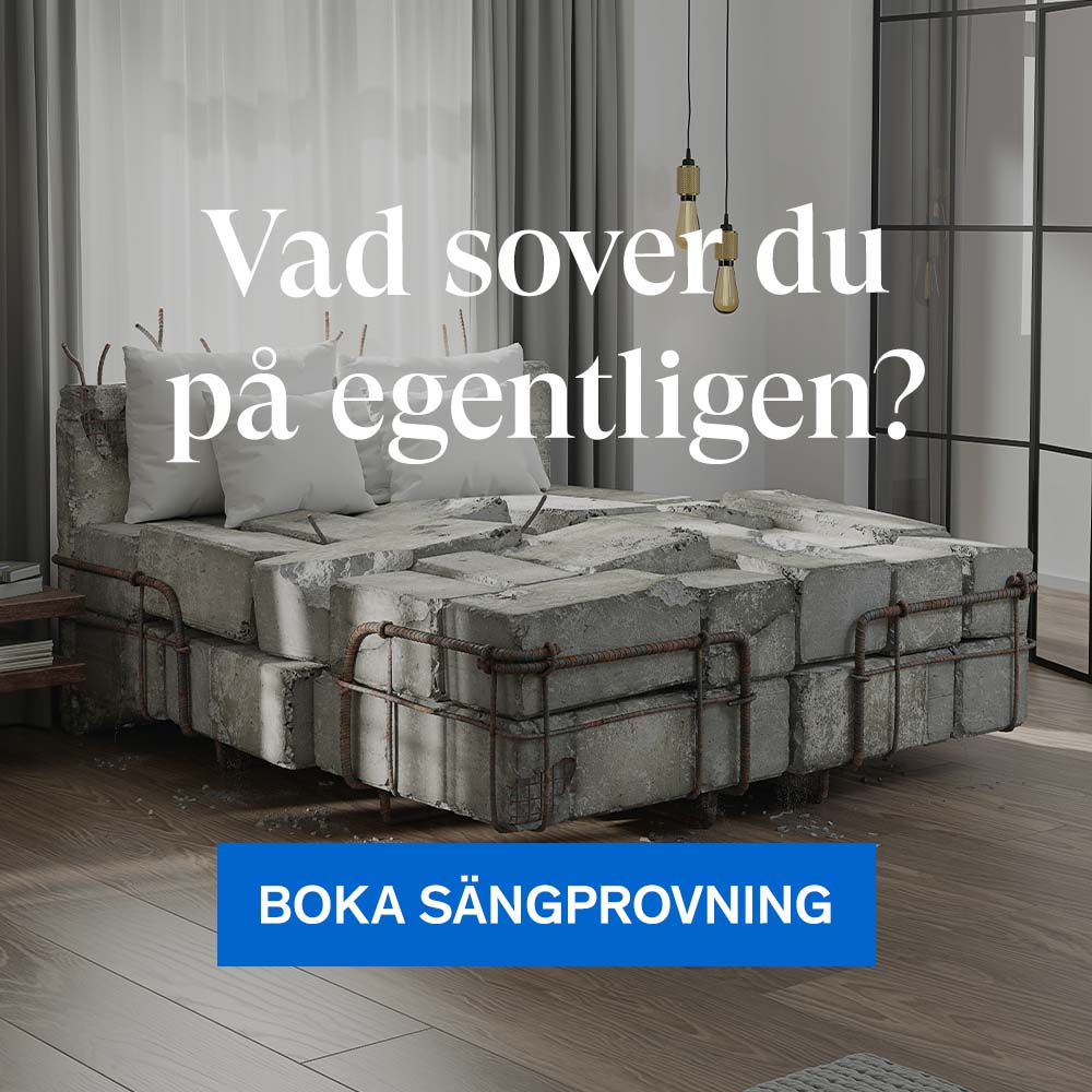 Vad sover du på egentligen? Boka sängprovning.